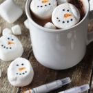 Sneeuwman marshmallows